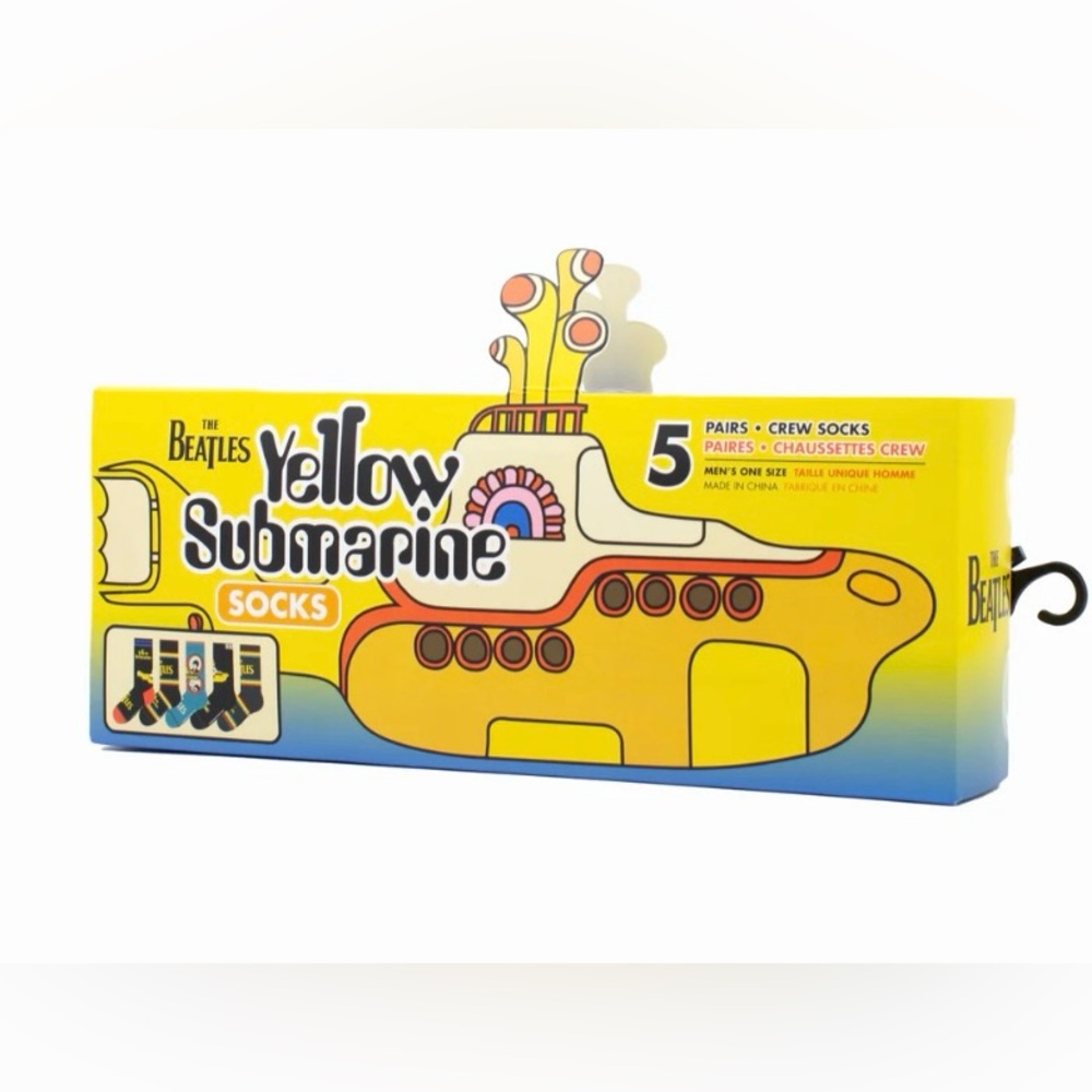 The Beatles- YELLOW SUBMARINE 5- Pair of Socks GIFT BOX